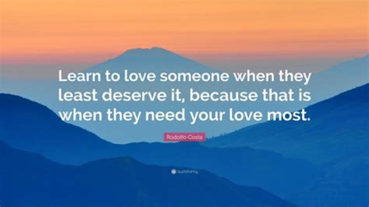 Can a person learn to love someone?