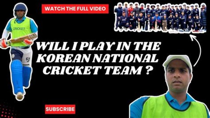 Can South Korea play cricket?
