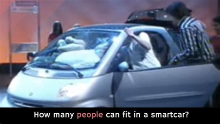Can you fit in a Smart car?