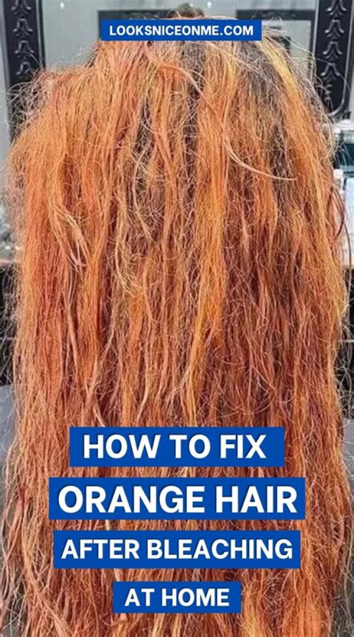 How do I fix orange brassy hair?