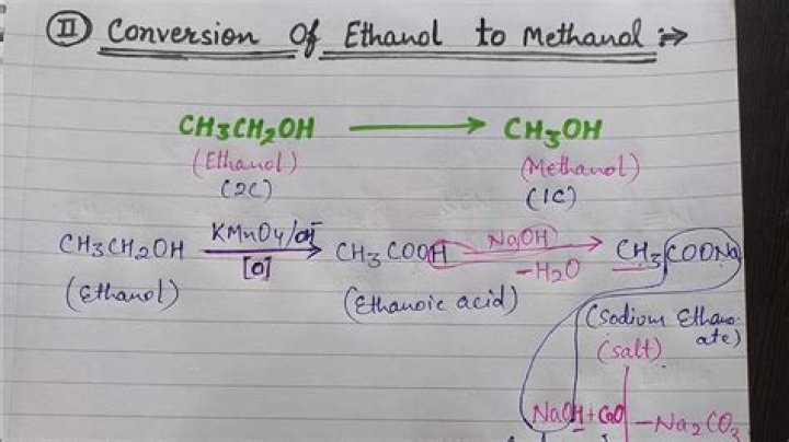 How do you get methanol out of alcohol?
