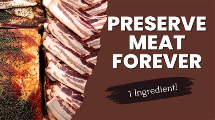 How do you preserve meat with salt and water?