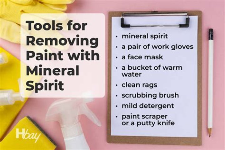 How do you use mineral spirits to remove old paint?