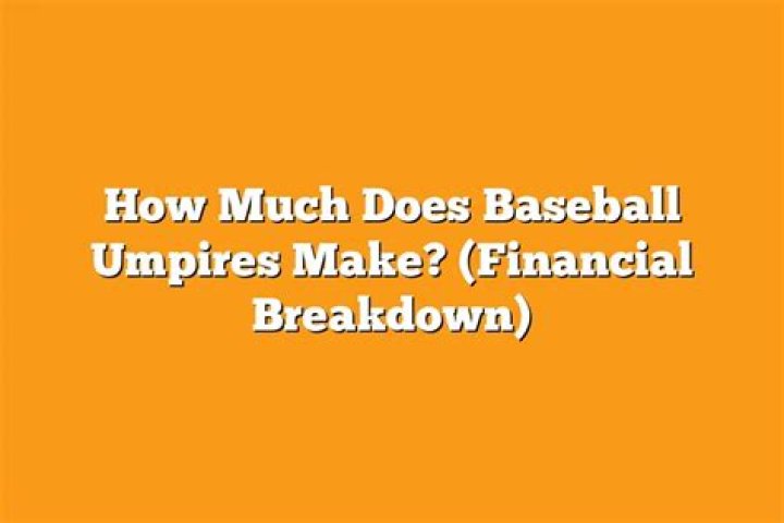 How much do college baseball umpires make?