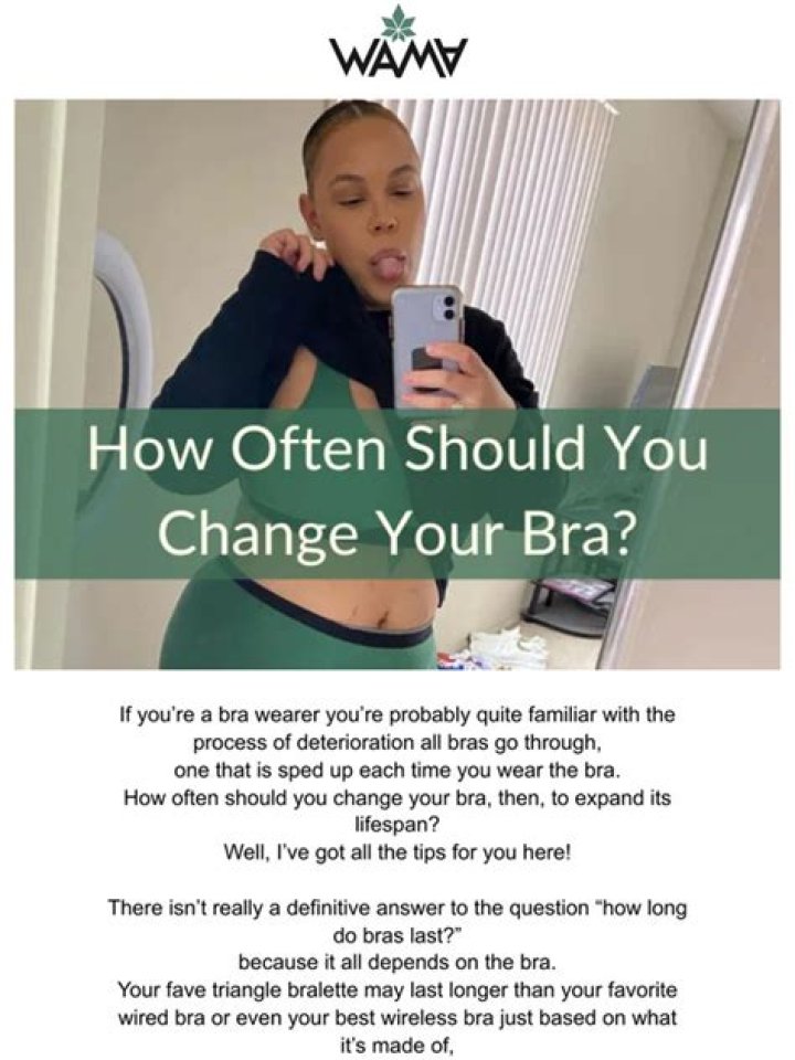 How often should you change your bra?