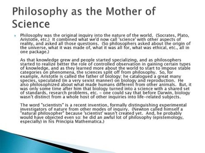 Is psychology the mother of all sciences?
