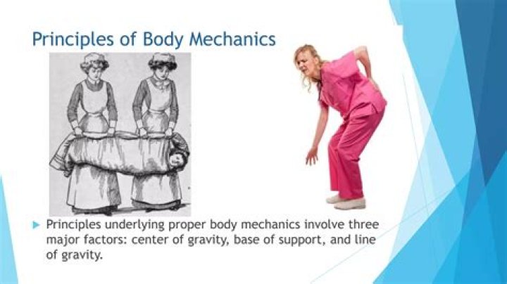 What are body mechanics three principles?