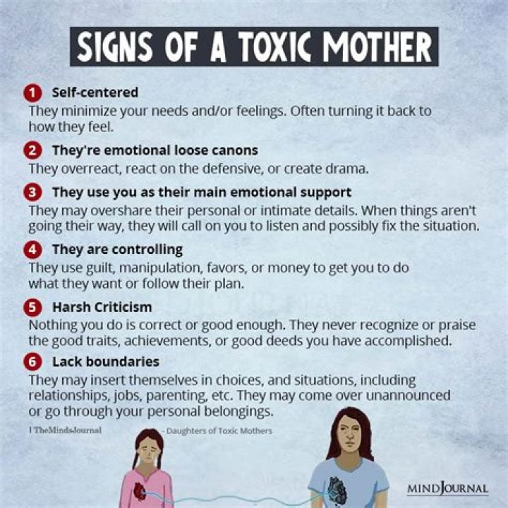 What does a toxic mom look like?