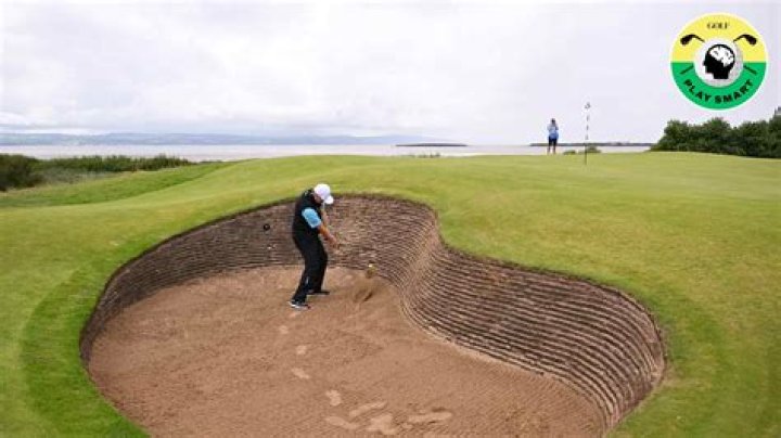 What does the red line on a golf course mean?