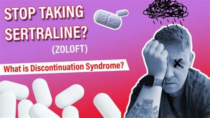What is discontinuation syndrome Zoloft?