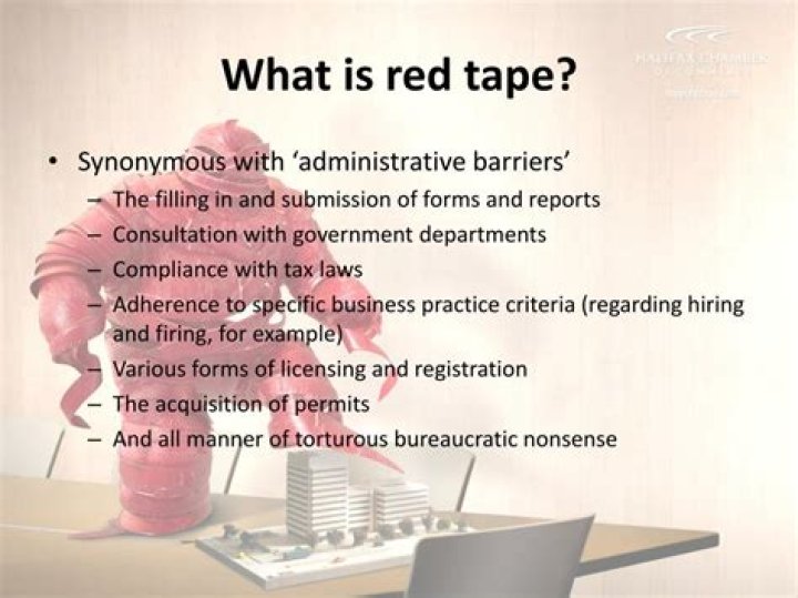 What is red tape in the government?