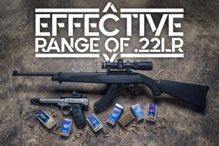 What is the effective range of .22 rifle?