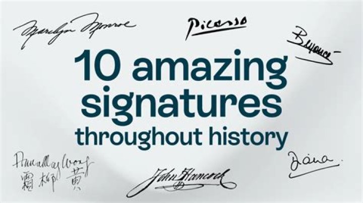 What is the most famous signature?