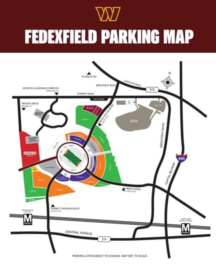 What sections are club level at FedEx Field?
