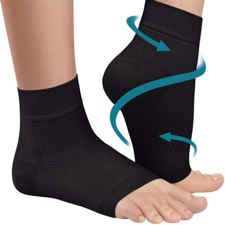 When should you wear a compression sleeve for plantar fasciitis?