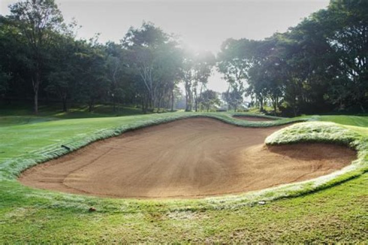 Why do golf courses fill divots with sand?